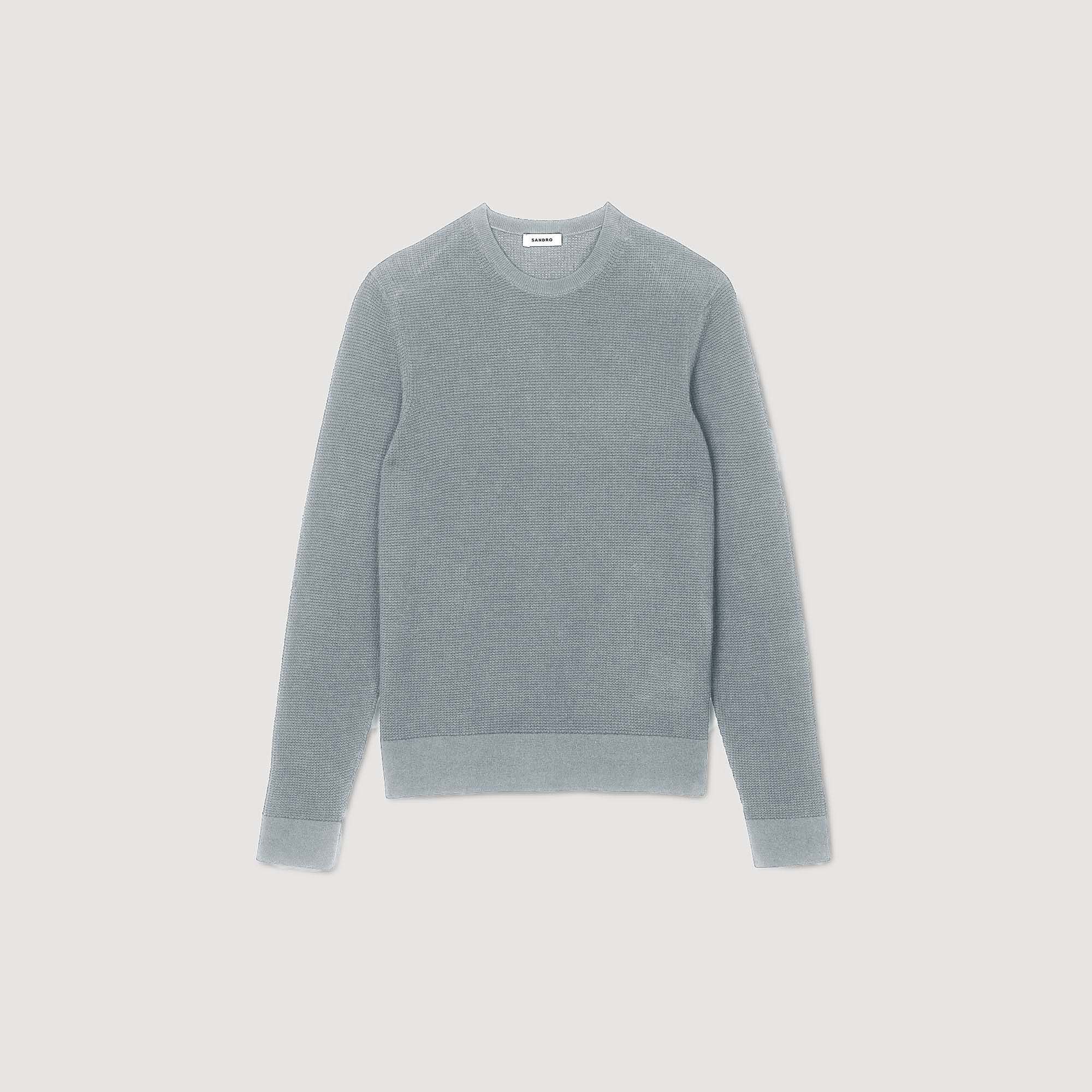 Sandro / Textured knit sweater Lime