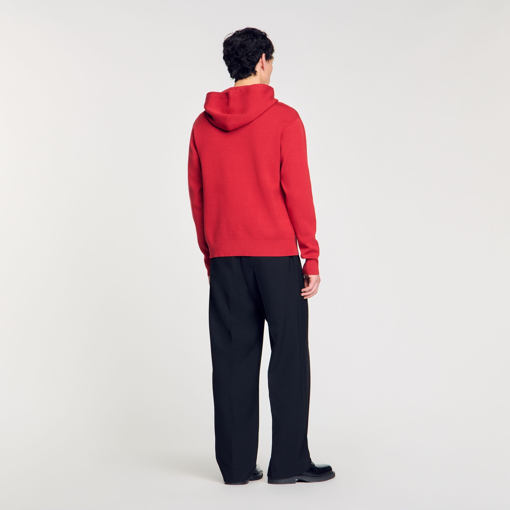 Sandro / Knit sweatshirt with snake detail Red