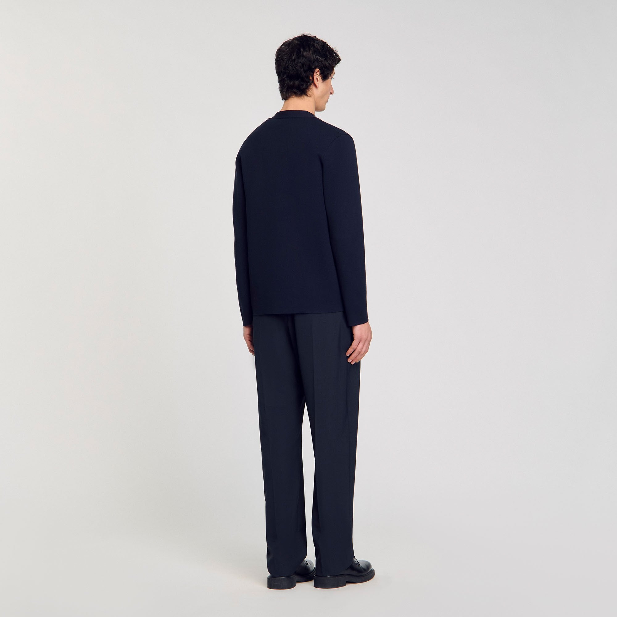 Sandro / Cardigan with flower detail Navy Blue