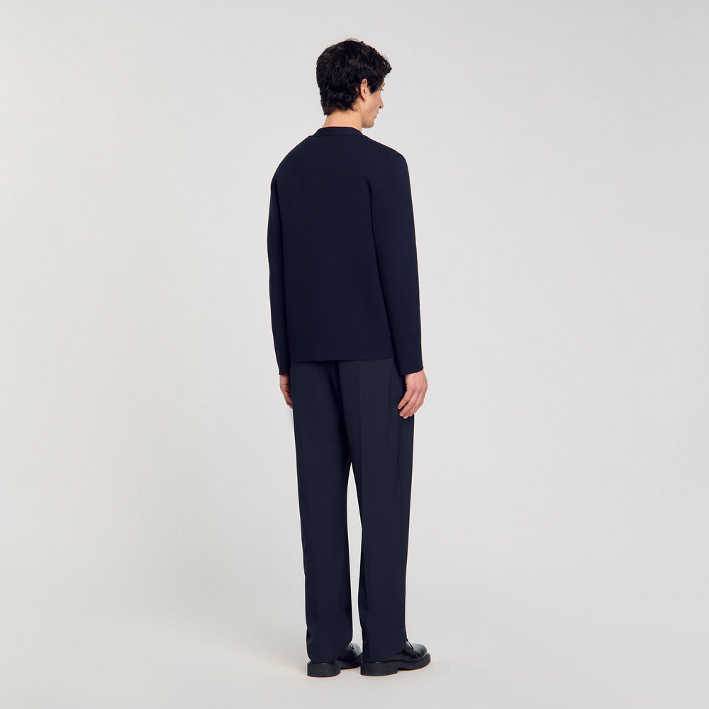Sandro / Cardigan with flower detail Navy Blue