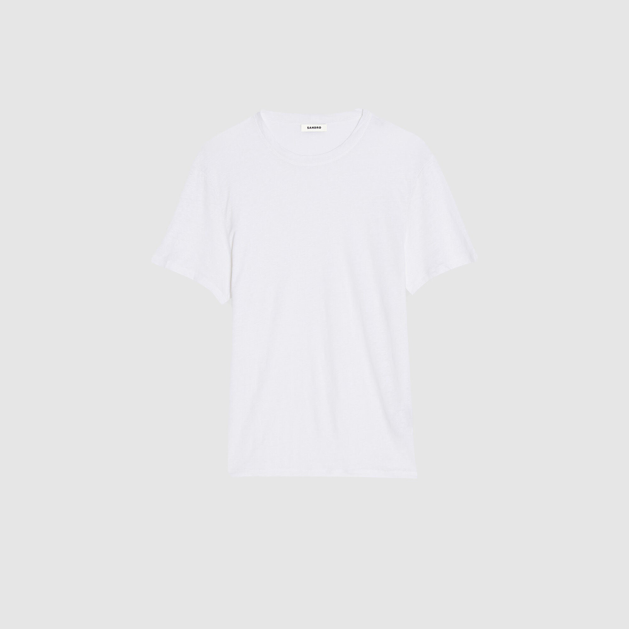 Sandro / Certified linen T-shirt White