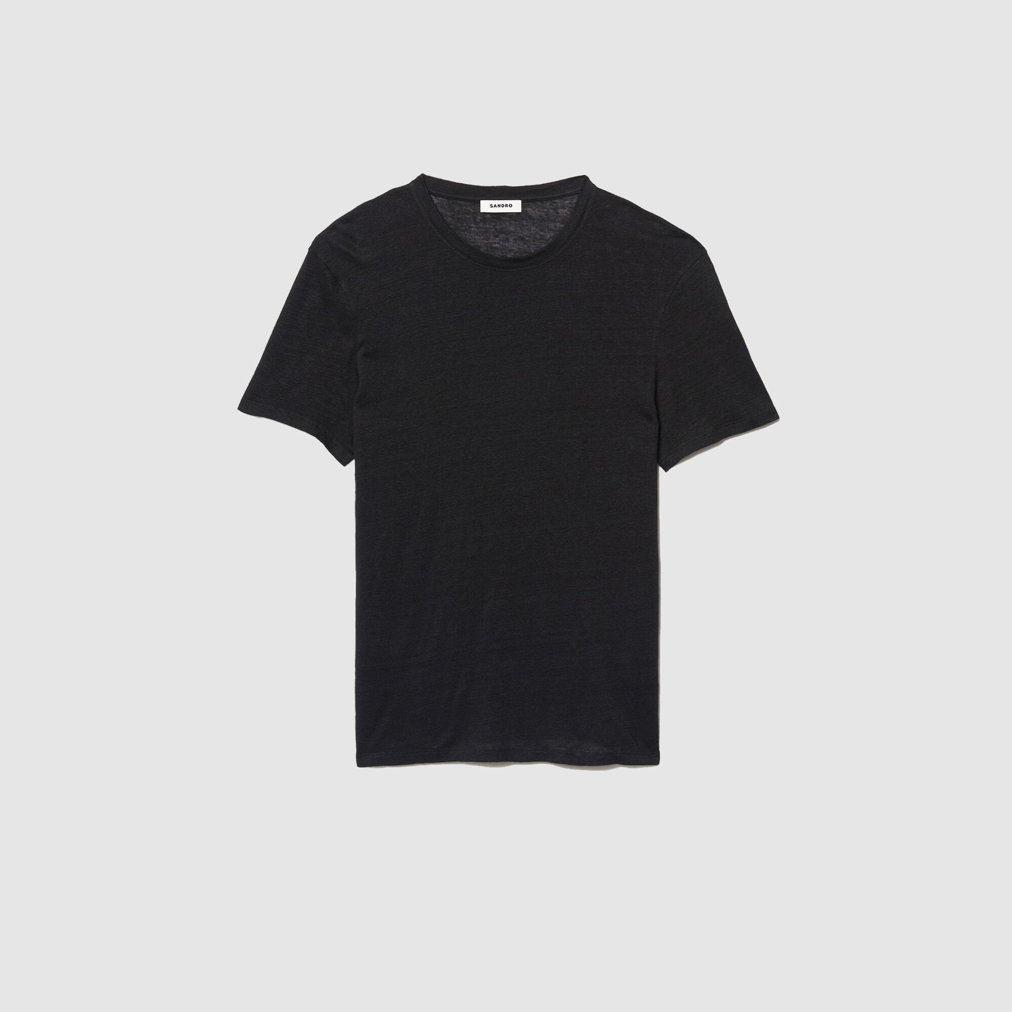 Sandro / Certified linen T-shirt Black