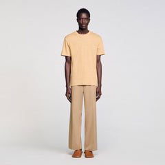 Sandro / Linen T-shirt Nut