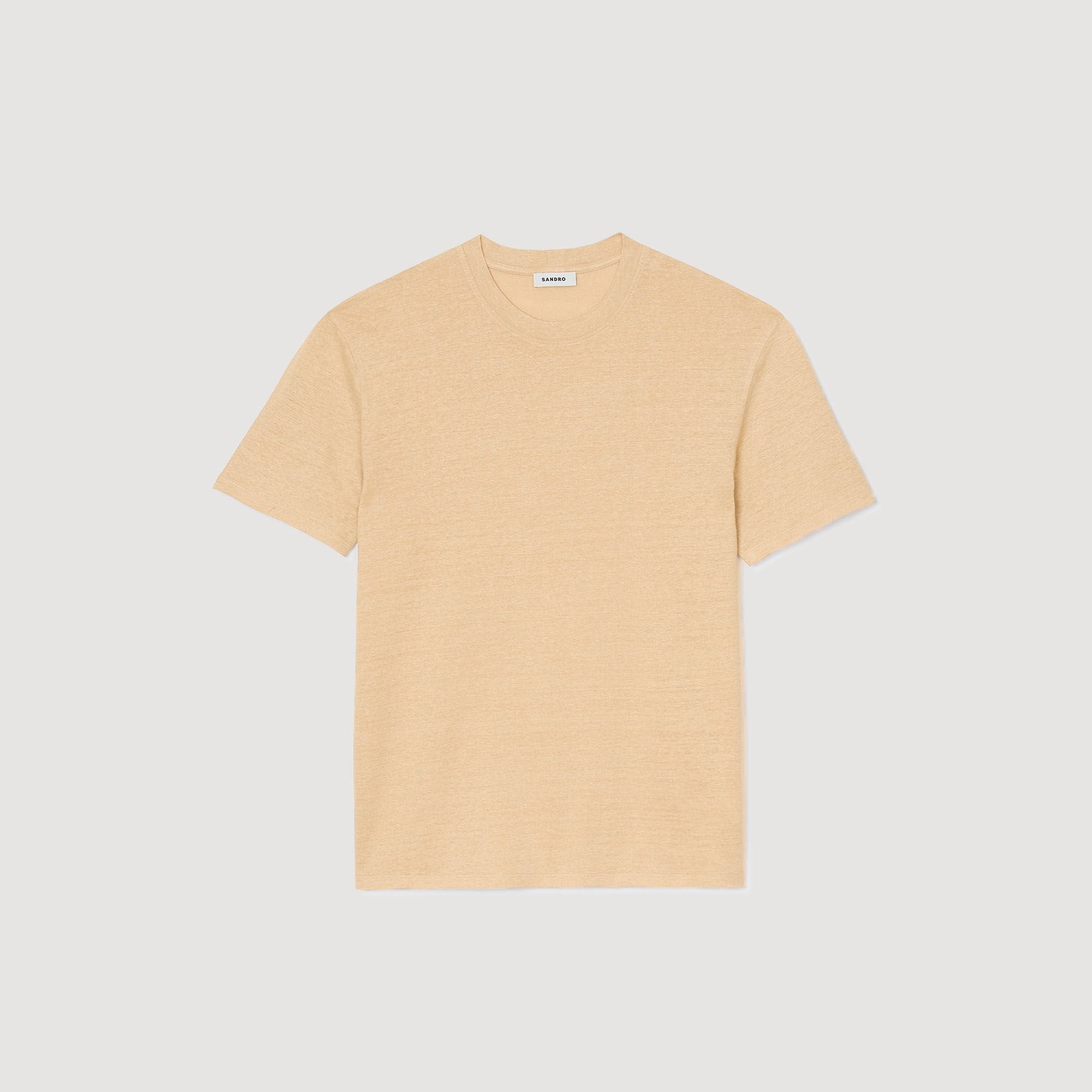 Sandro / Linen T-shirt Nut