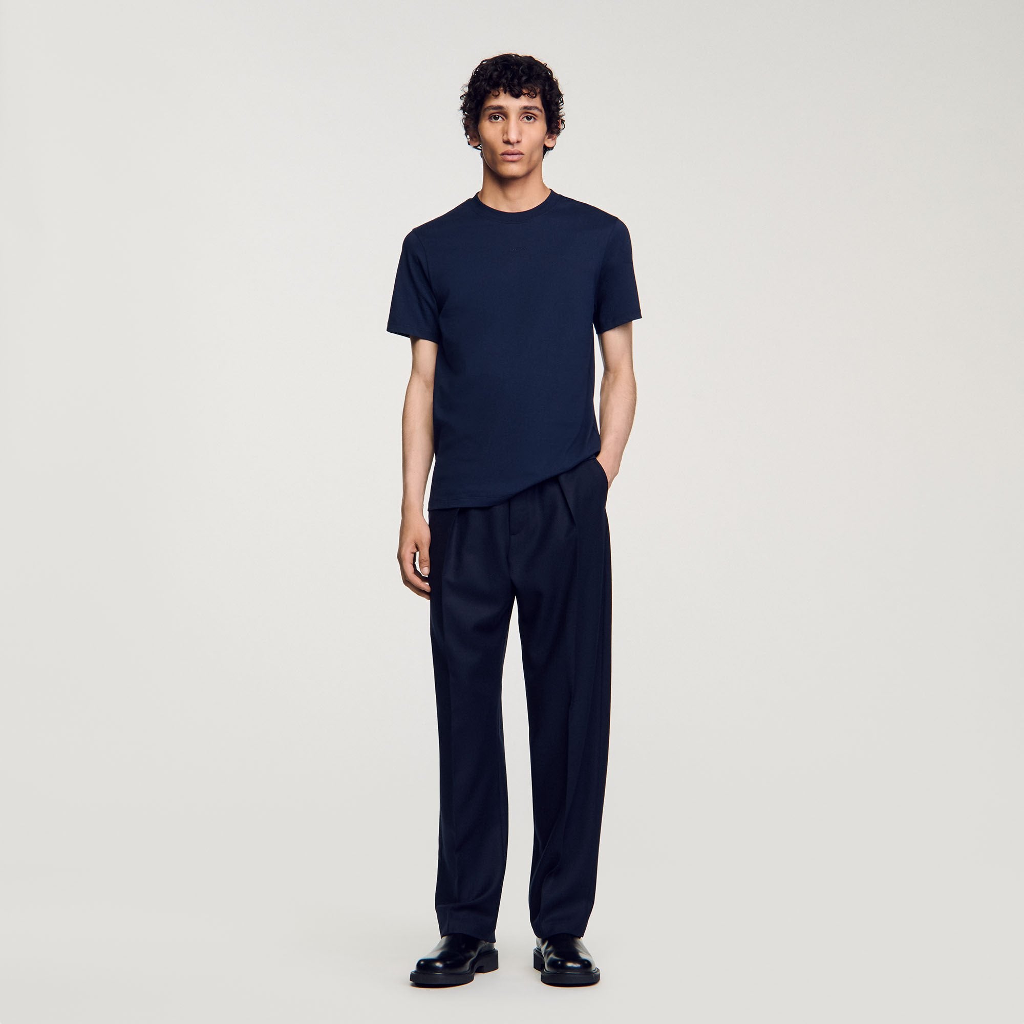 Sandro / Short-sleeved T-shirt Navy Blue