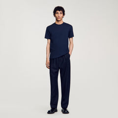 Sandro / Short-sleeved T-shirt Navy Blue