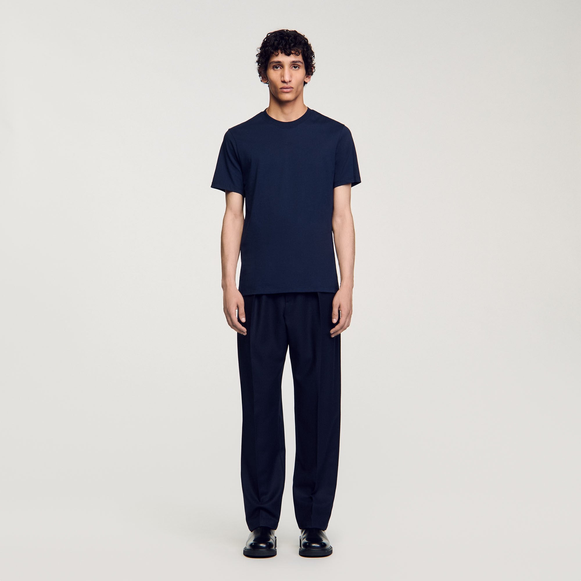 Sandro / Short-sleeved T-shirt Navy Blue