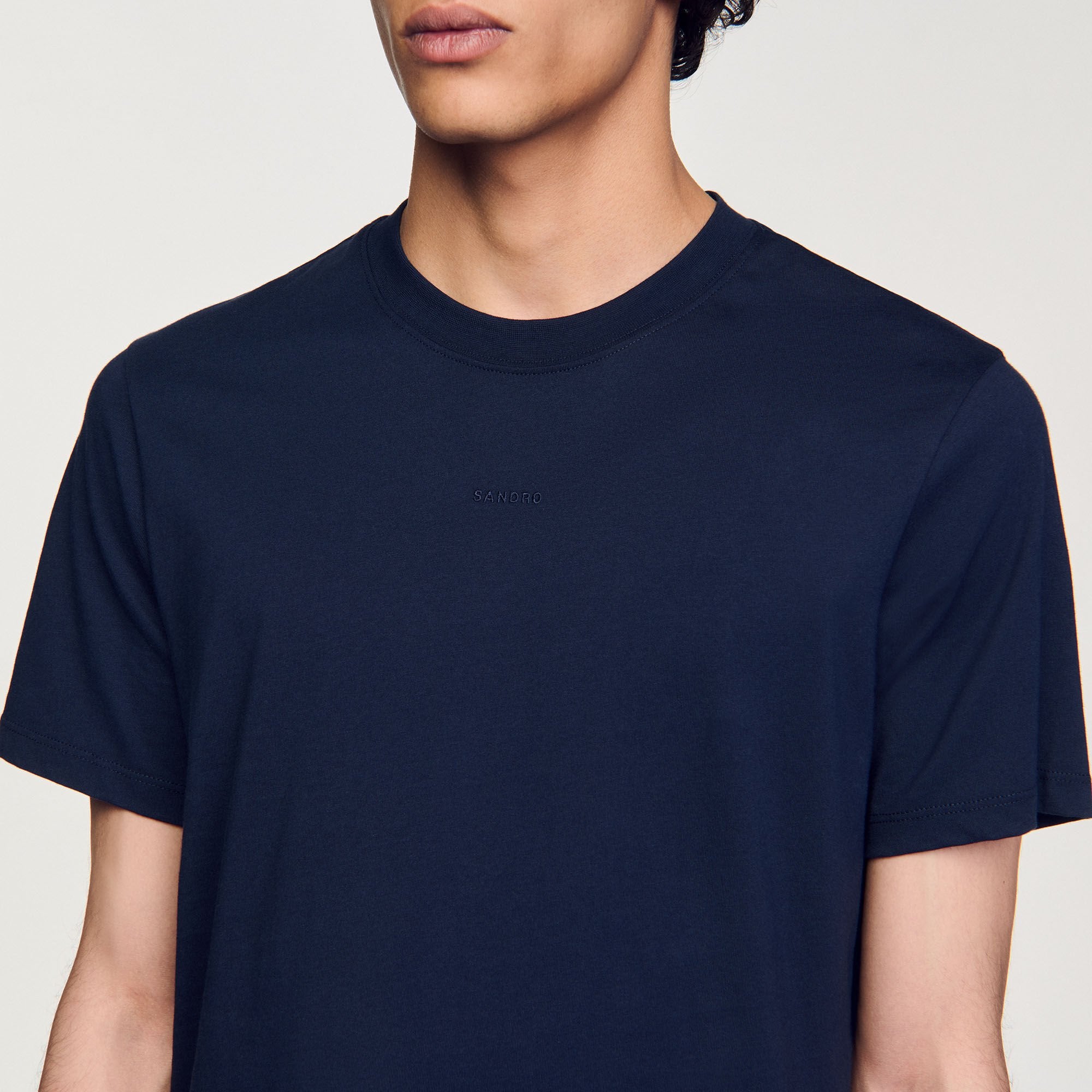 Sandro / Short-sleeved T-shirt Navy Blue