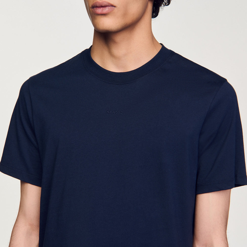 Sandro / Short-sleeved T-shirt Navy Blue