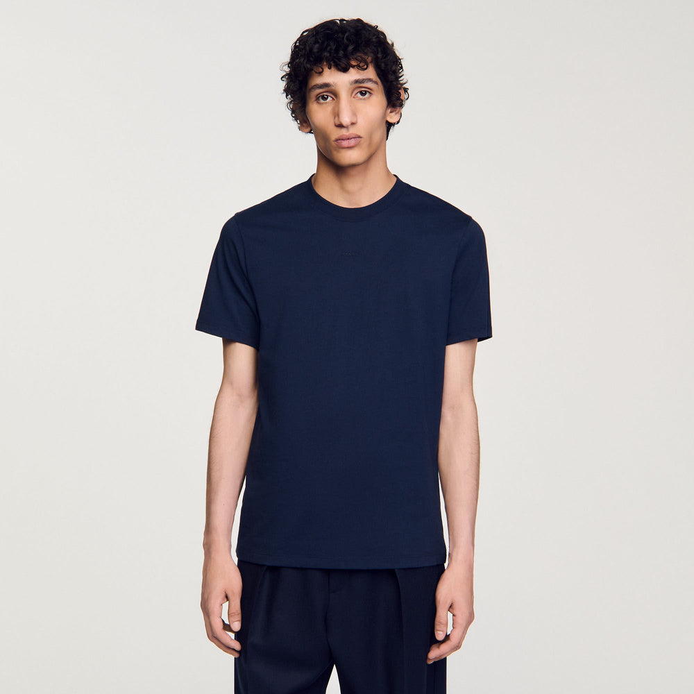 Sandro / Short-sleeved T-shirt Navy Blue