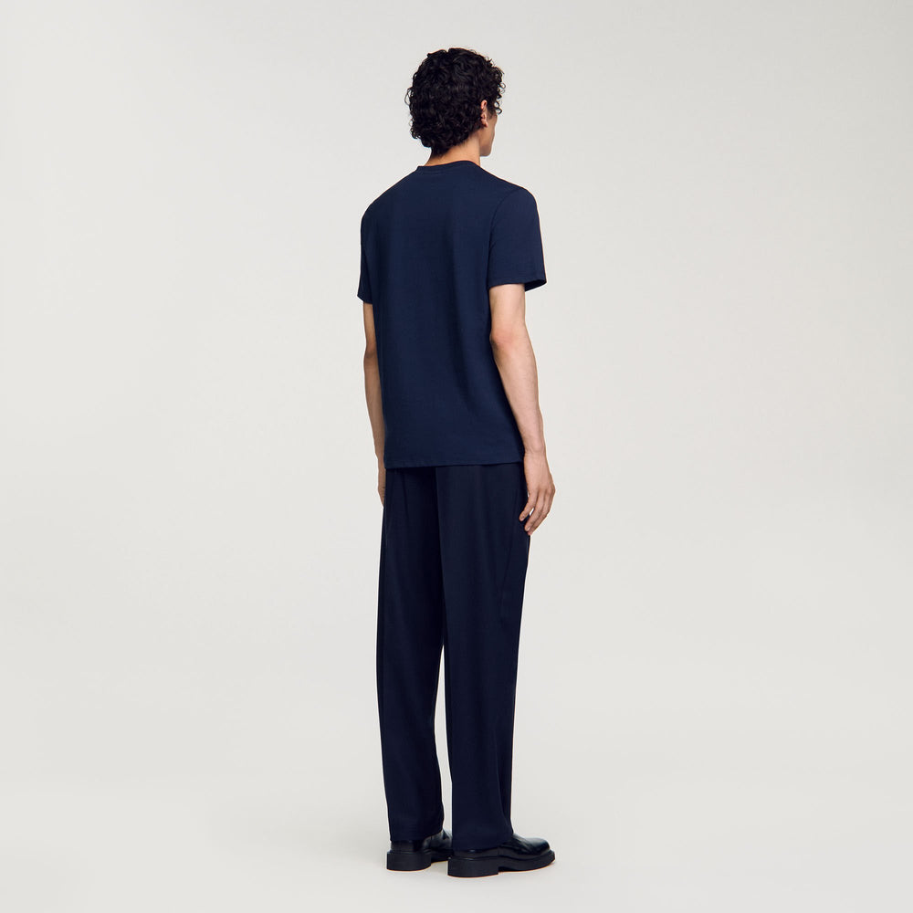 Sandro / Short-sleeved T-shirt Navy Blue