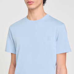 Sandro / Cotton T-shirt Blue Sky