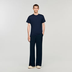 Sandro / Cotton T-shirt with logo Midnight Blue
