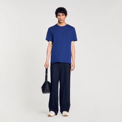 Sandro / Cotton T-shirt with logo Royal Blue
