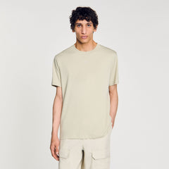 Sandro / Cotton T-shirt with logo Light Kaki.