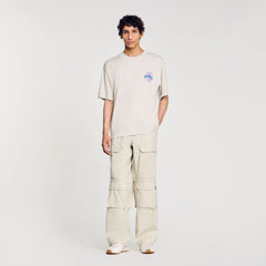 Sandro / Sun motif T-shirt Vintage White