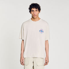 Sandro / Sun motif T-shirt Vintage White