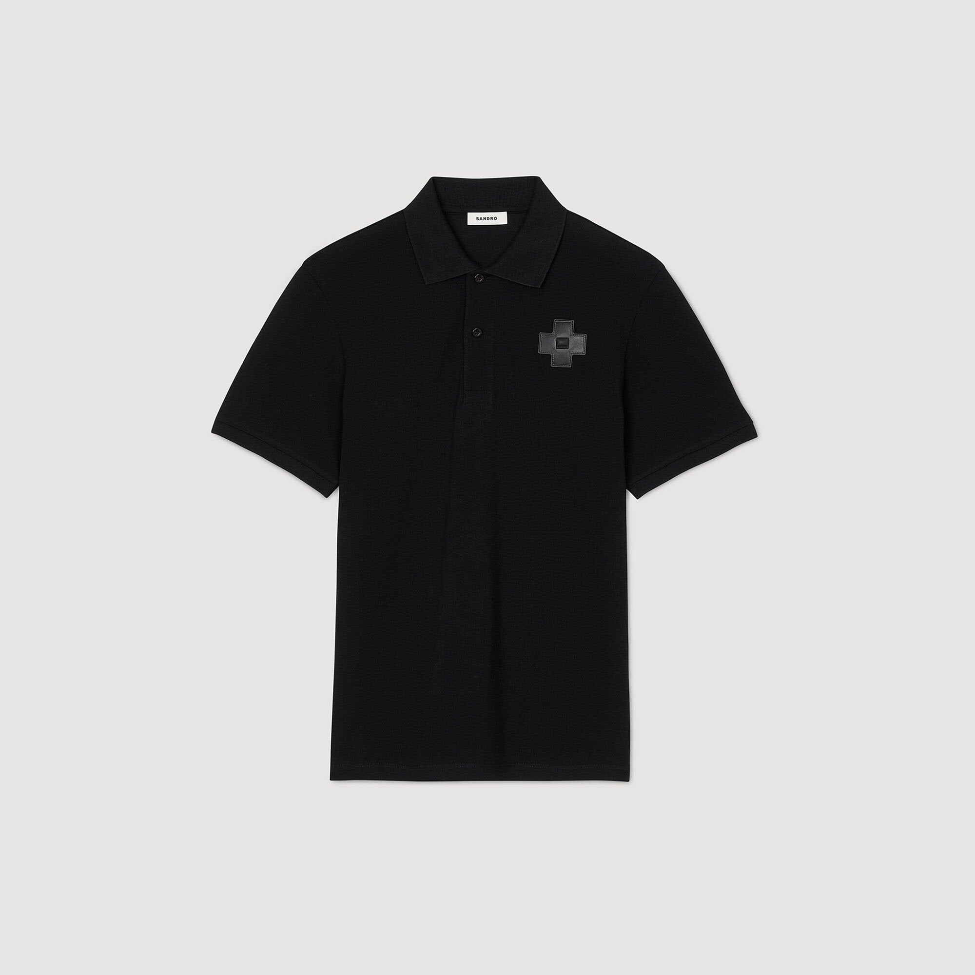 Sandro / Cotton polo shirt Black