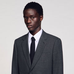 Sandro / Wool suit jacket Mocked Grey