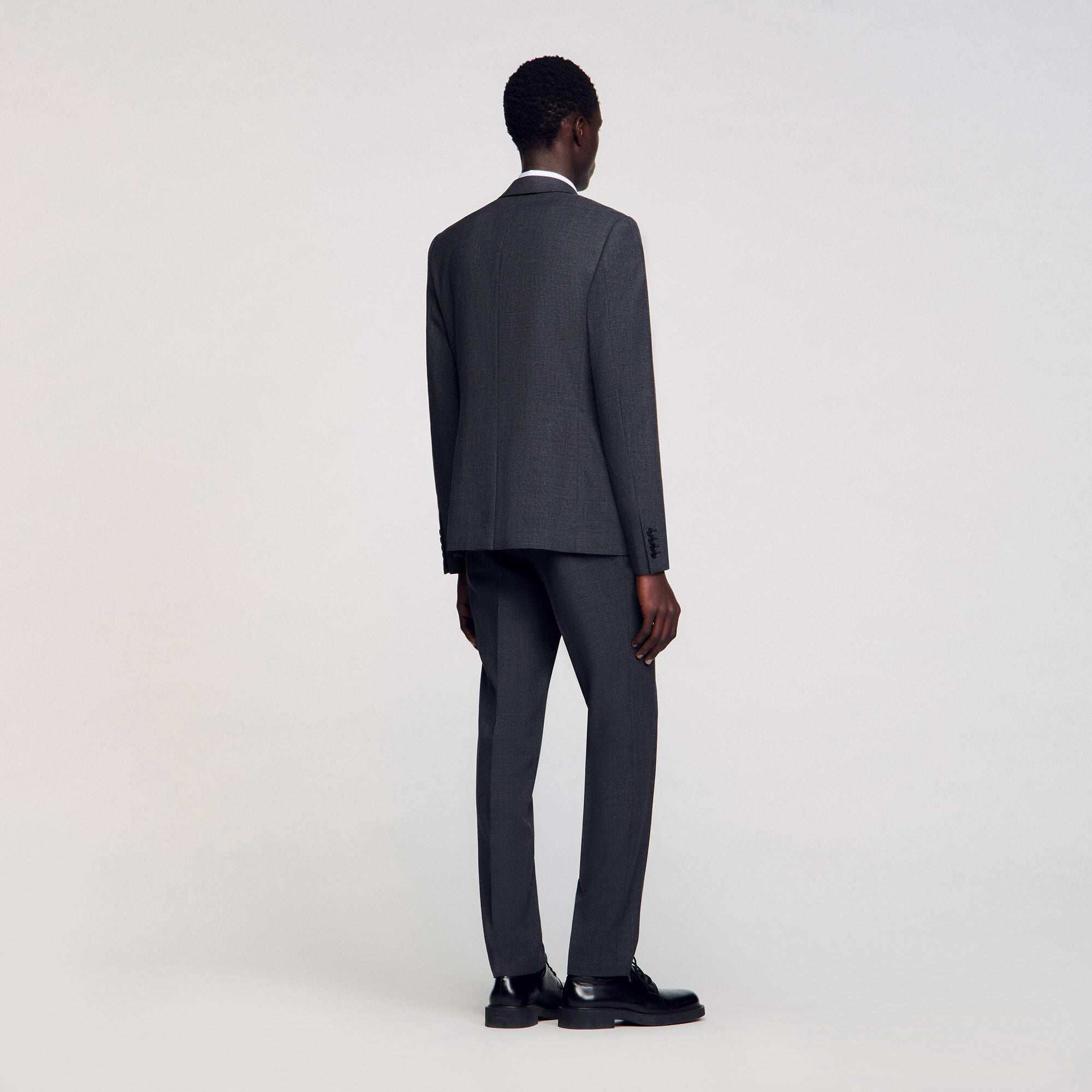 Sandro / Wool suit jacket Mocked Grey