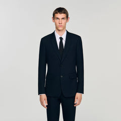 Sandro / Wool suit jacket Navy Blue