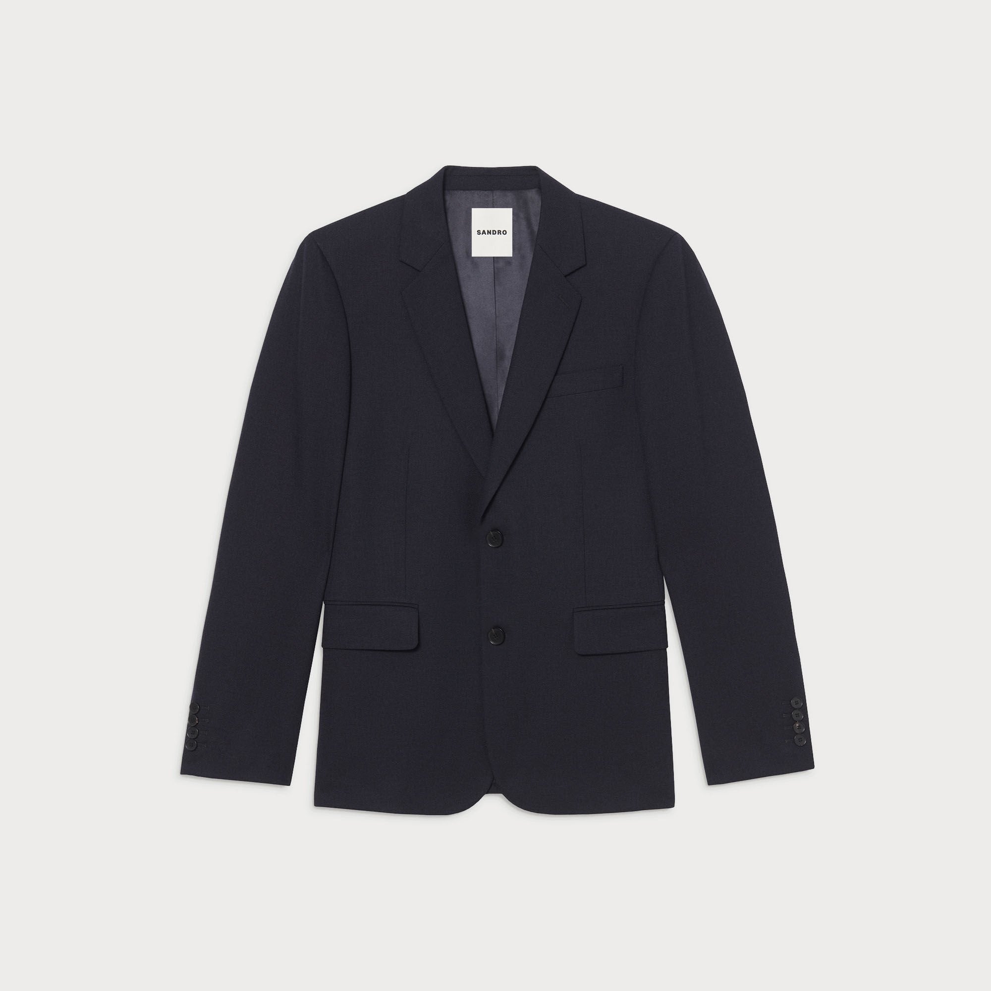 Sandro / Wool suit jacket Navy Blue