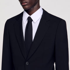 Sandro / Virgin wool suit jacket Black