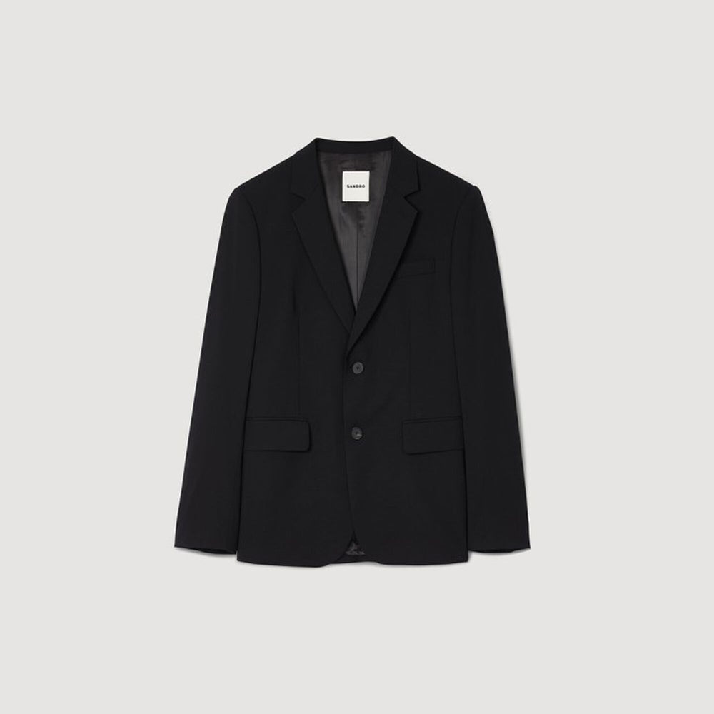 Sandro / Virgin wool suit jacket Black