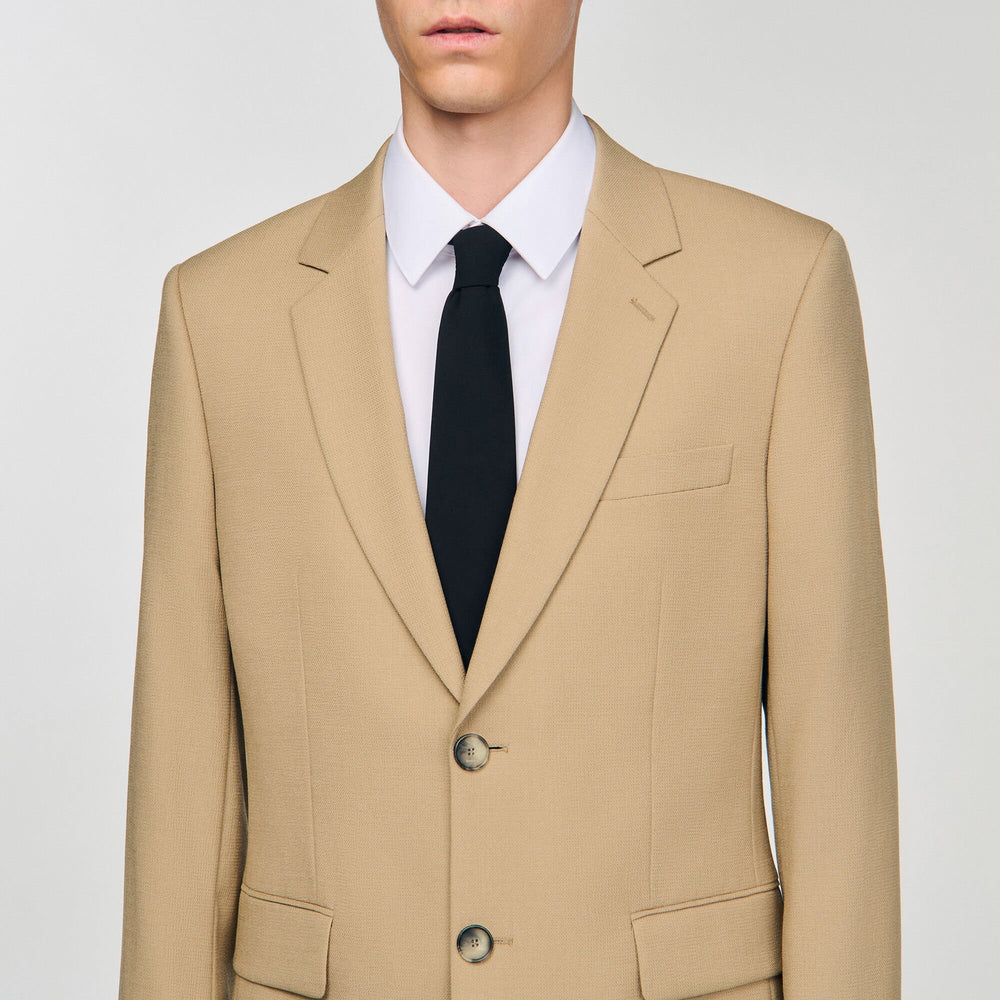 Sandro / Wool suit jacket Beige