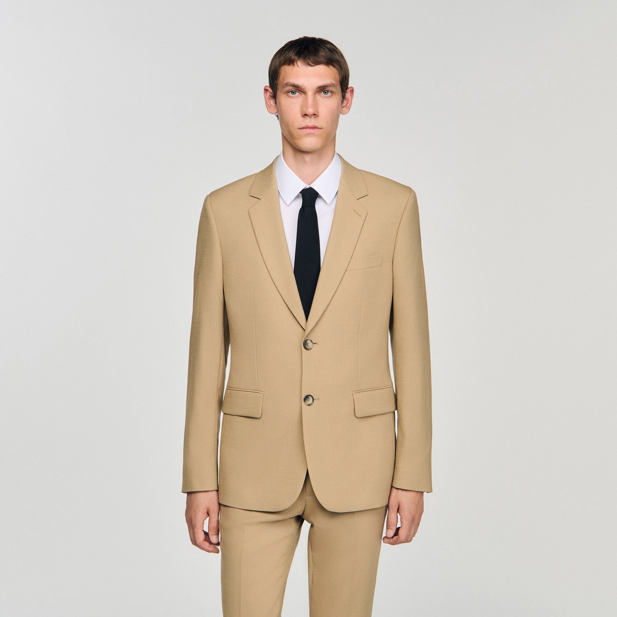 Sandro / Wool suit jacket Beige