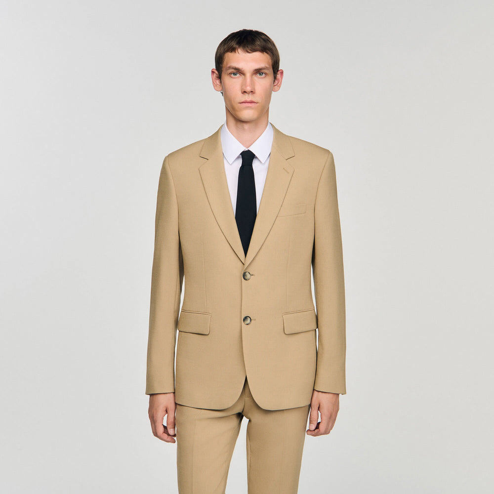 Sandro / Wool suit jacket Beige