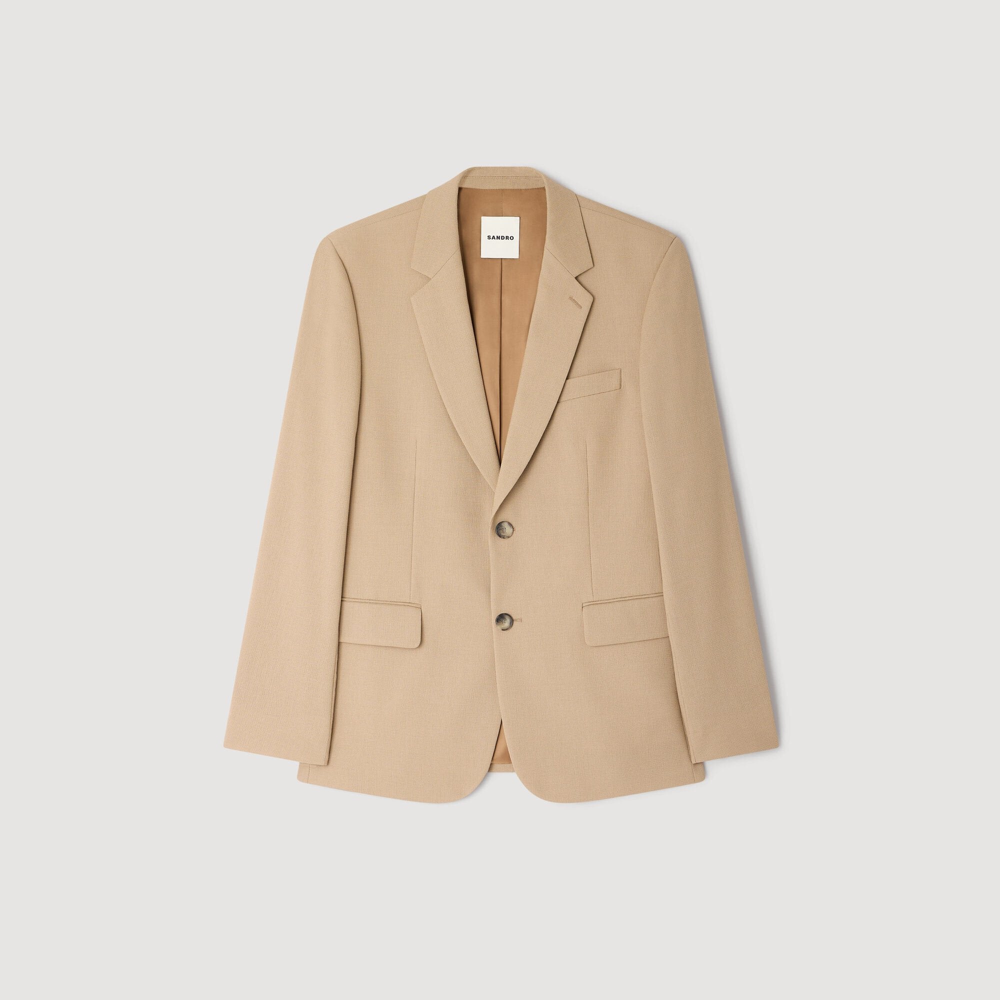 Sandro / Wool suit jacket Beige