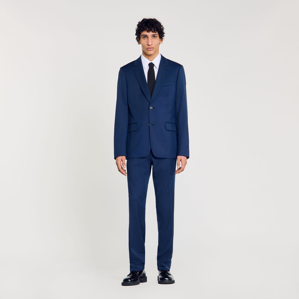 Sandro / Wool suit jacket Royal Blue