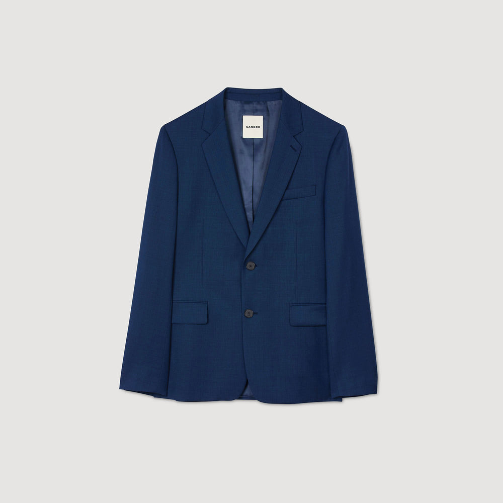 Sandro / Wool suit jacket Royal Blue