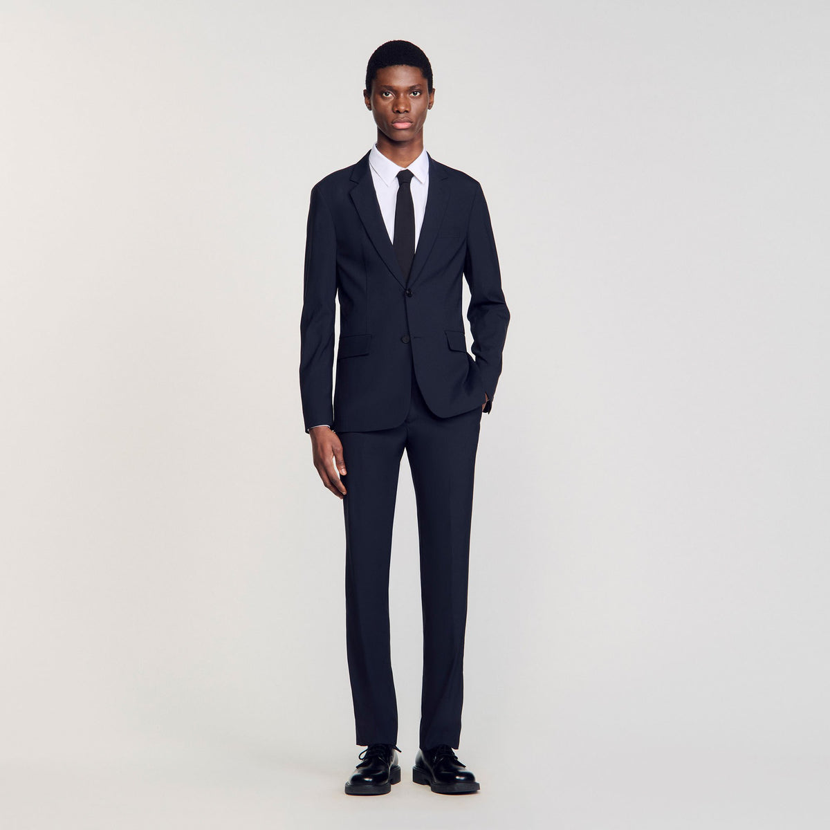 Sandro / Wool suit jacket Navy Blue