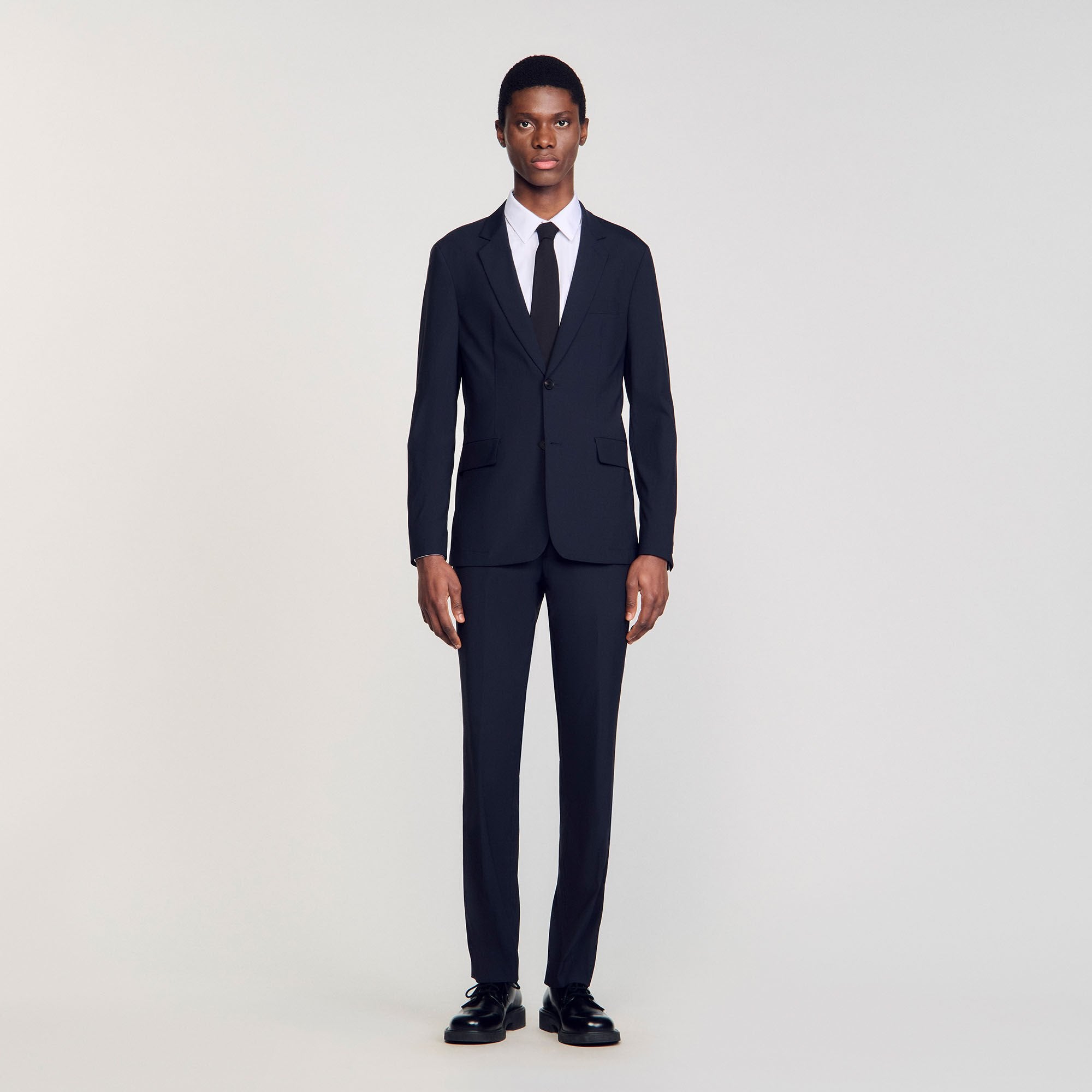 Sandro / Wool suit jacket Navy Blue