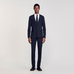 Sandro / Wool suit jacket Navy Blue