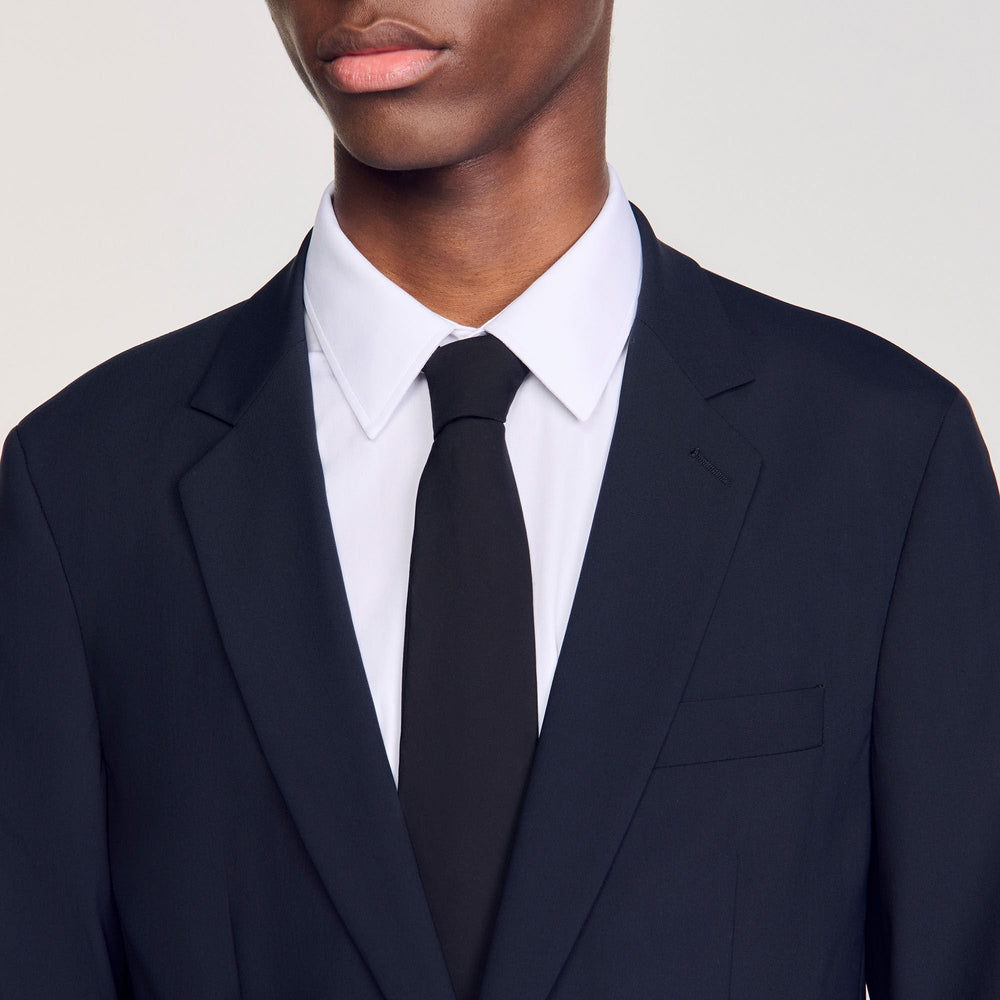 Sandro / Wool suit jacket Navy Blue