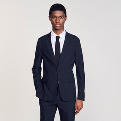 Sandro / Wool suit jacket Navy Blue