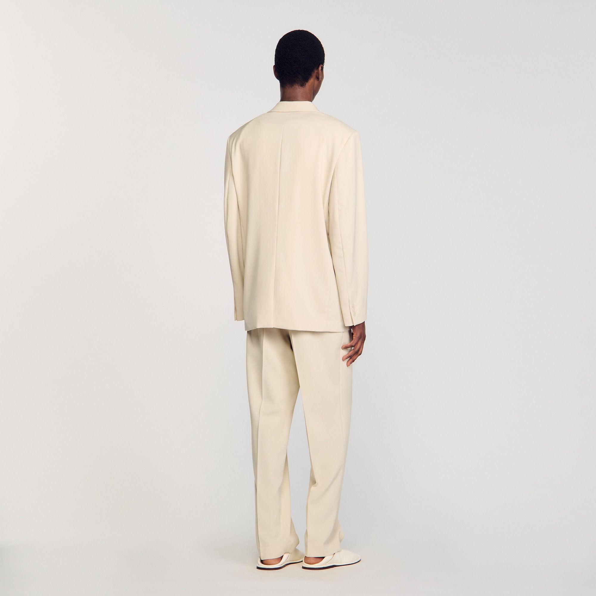 Sandro / Oversized wool suit jacket Oats