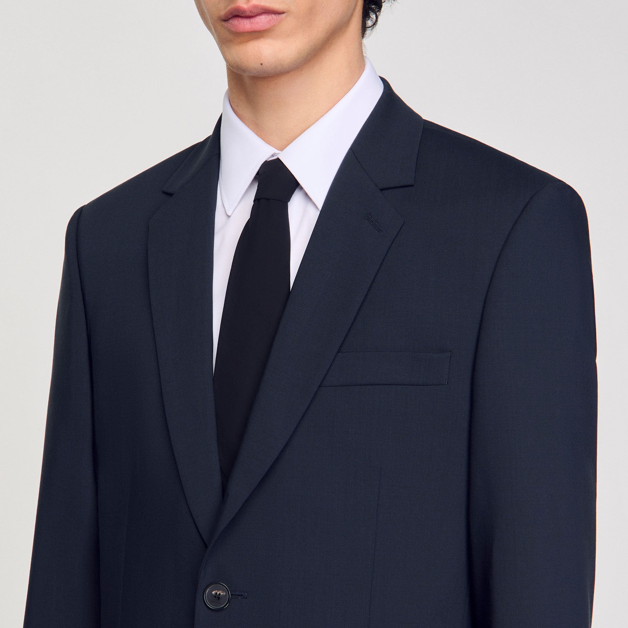 Sandro / Wool suit jacket Midnight Blue