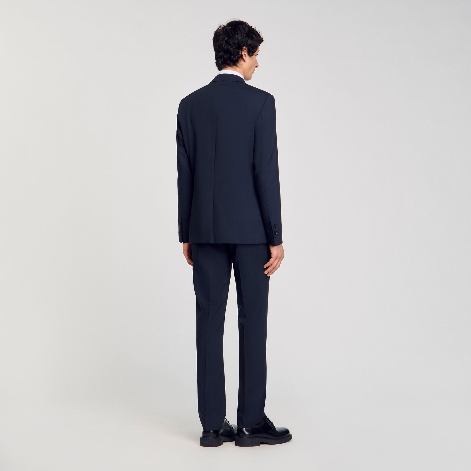 Sandro / Wool suit jacket Midnight Blue