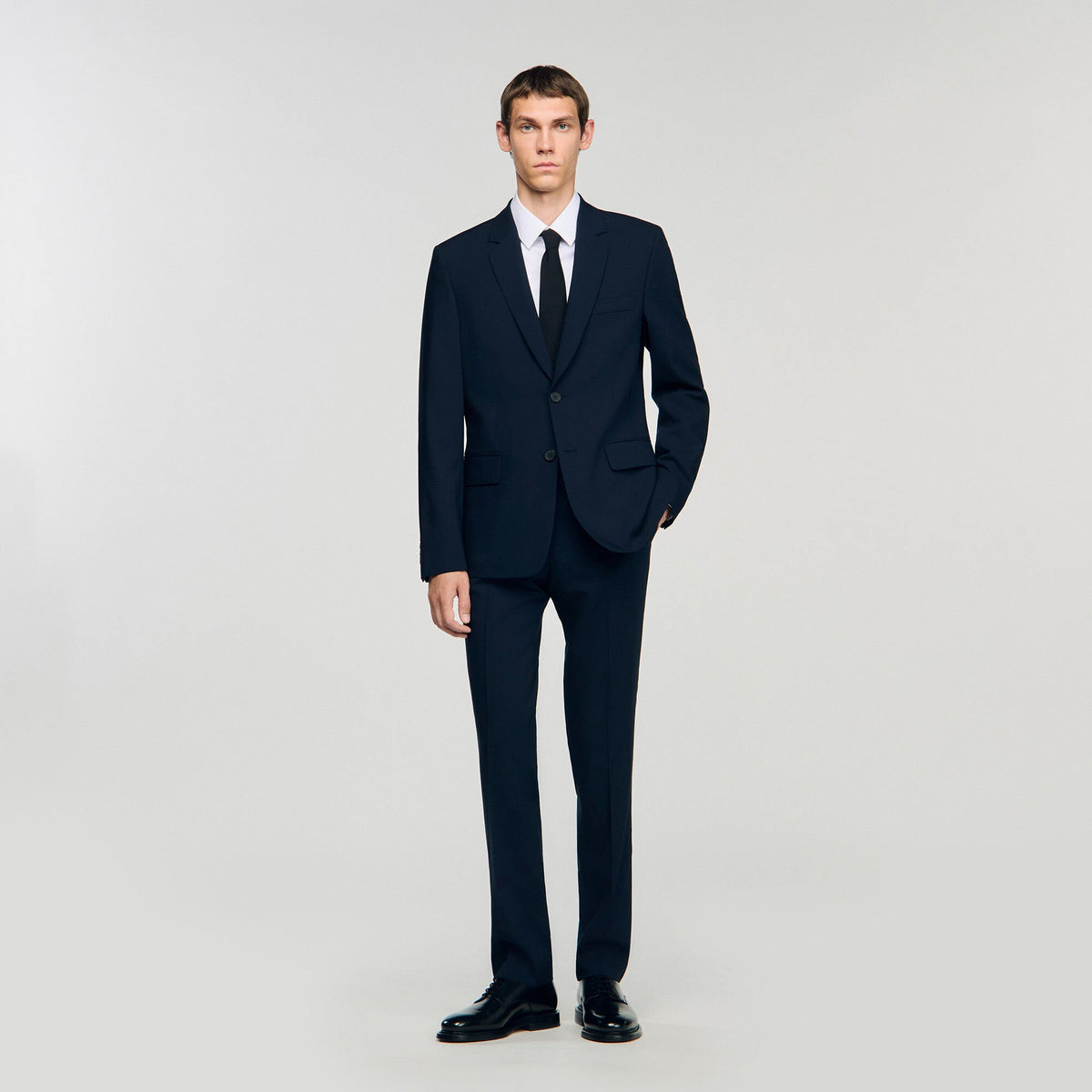 Sandro / Wool suit jacket Navy Blue
