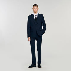 Sandro / Wool suit jacket Navy Blue
