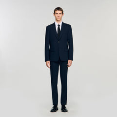Sandro / Wool suit jacket Navy Blue