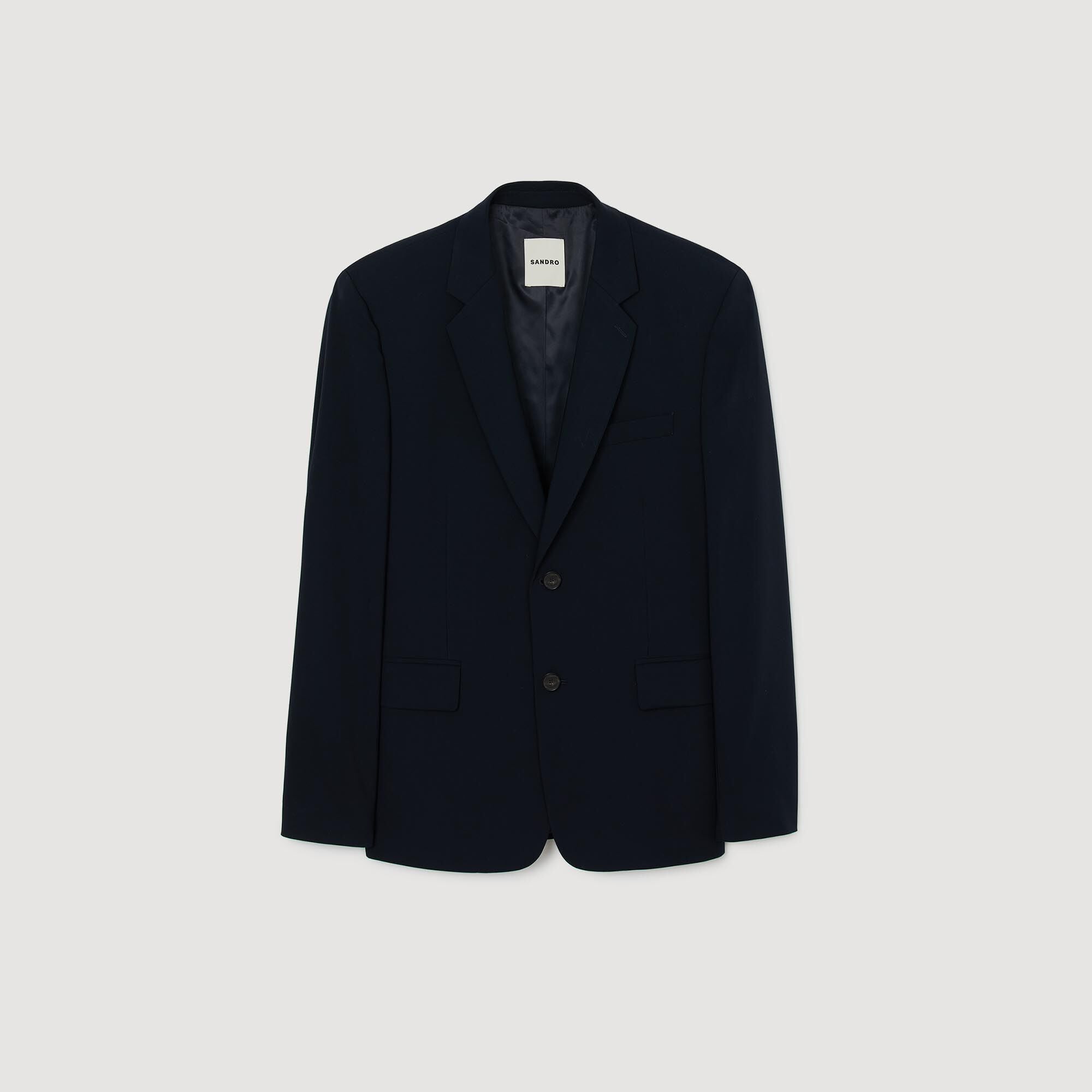 Sandro / Wool suit jacket Navy Blue