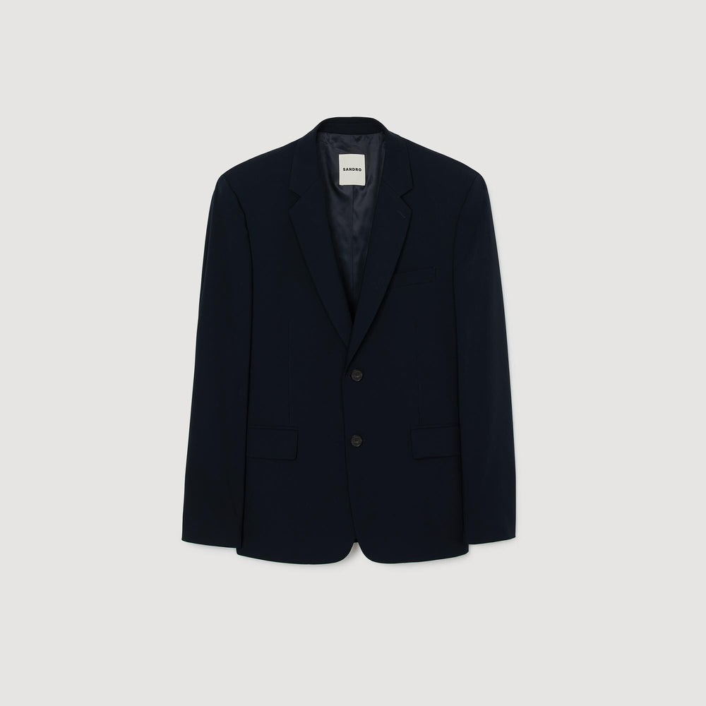 Sandro / Wool suit jacket Navy Blue