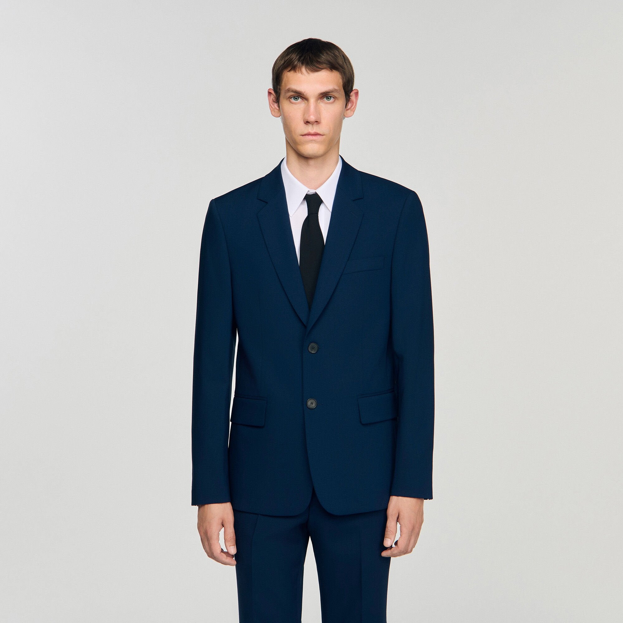 Sandro / Wool suit jacket Royal Blue