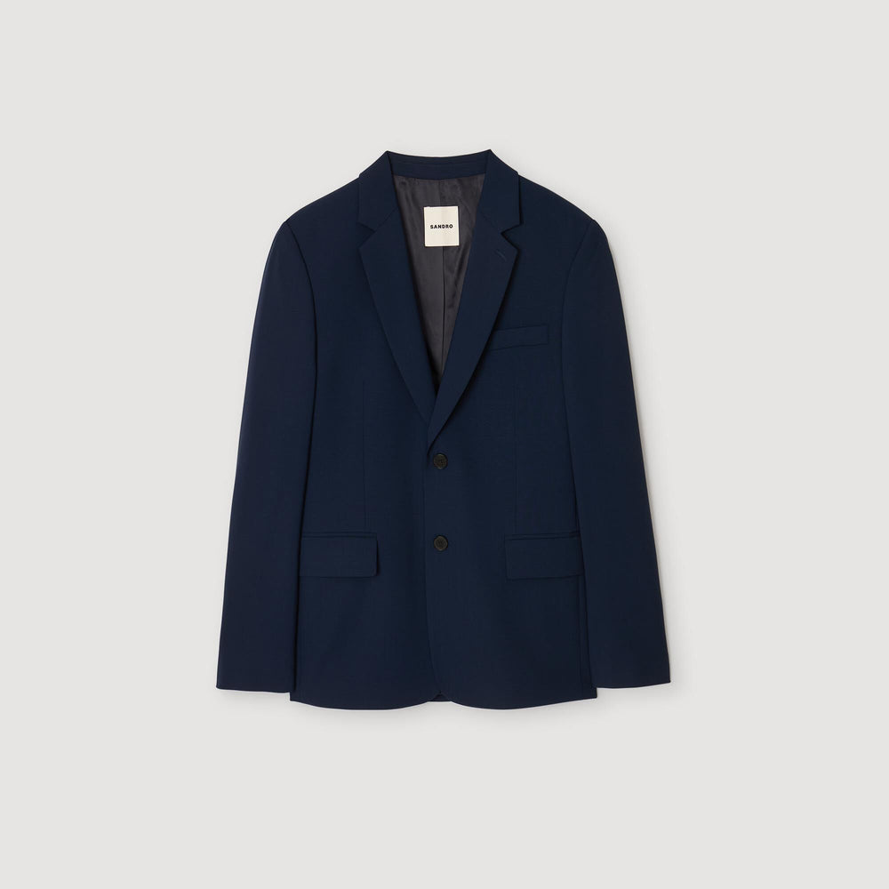 Sandro / Wool suit jacket Royal Blue