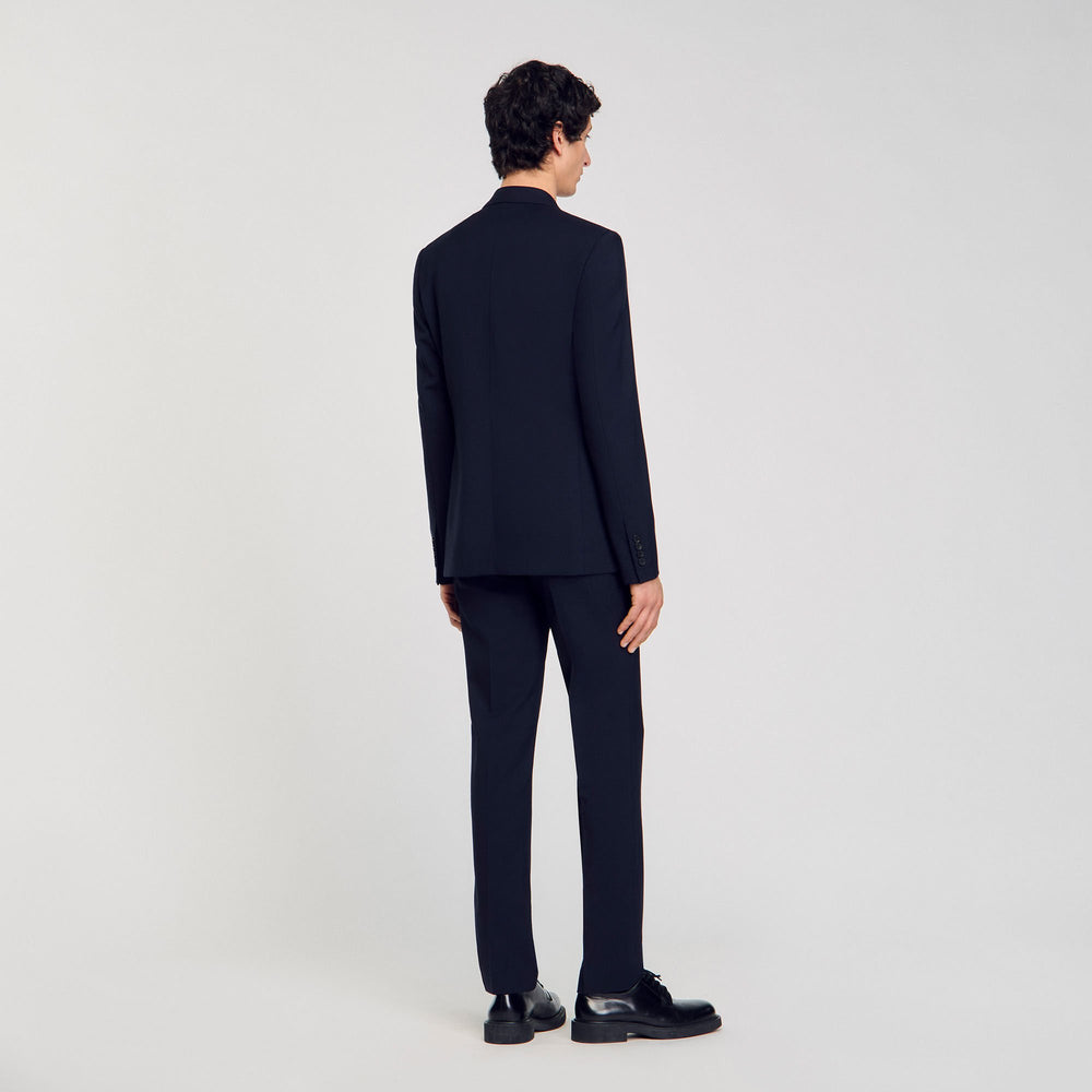 Sandro / Double-breasted suit jacket Navy Blue